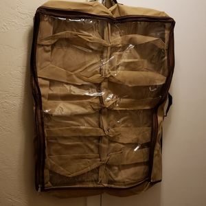 Under the bed cloth and plastic shoe storage